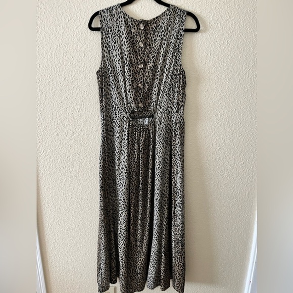 Beachluchlounchge  Animal Print Back Cut Out  Midi Dress - Picture 2 of 5